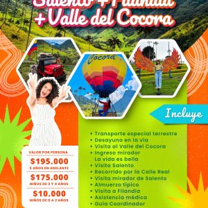 Pasadía Salento, Valle del Cocora y Filandia