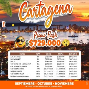Cartagena ¡Promo Imperdible!