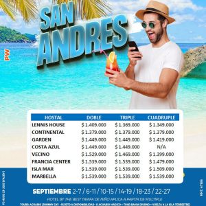 San Andrés 5 noches