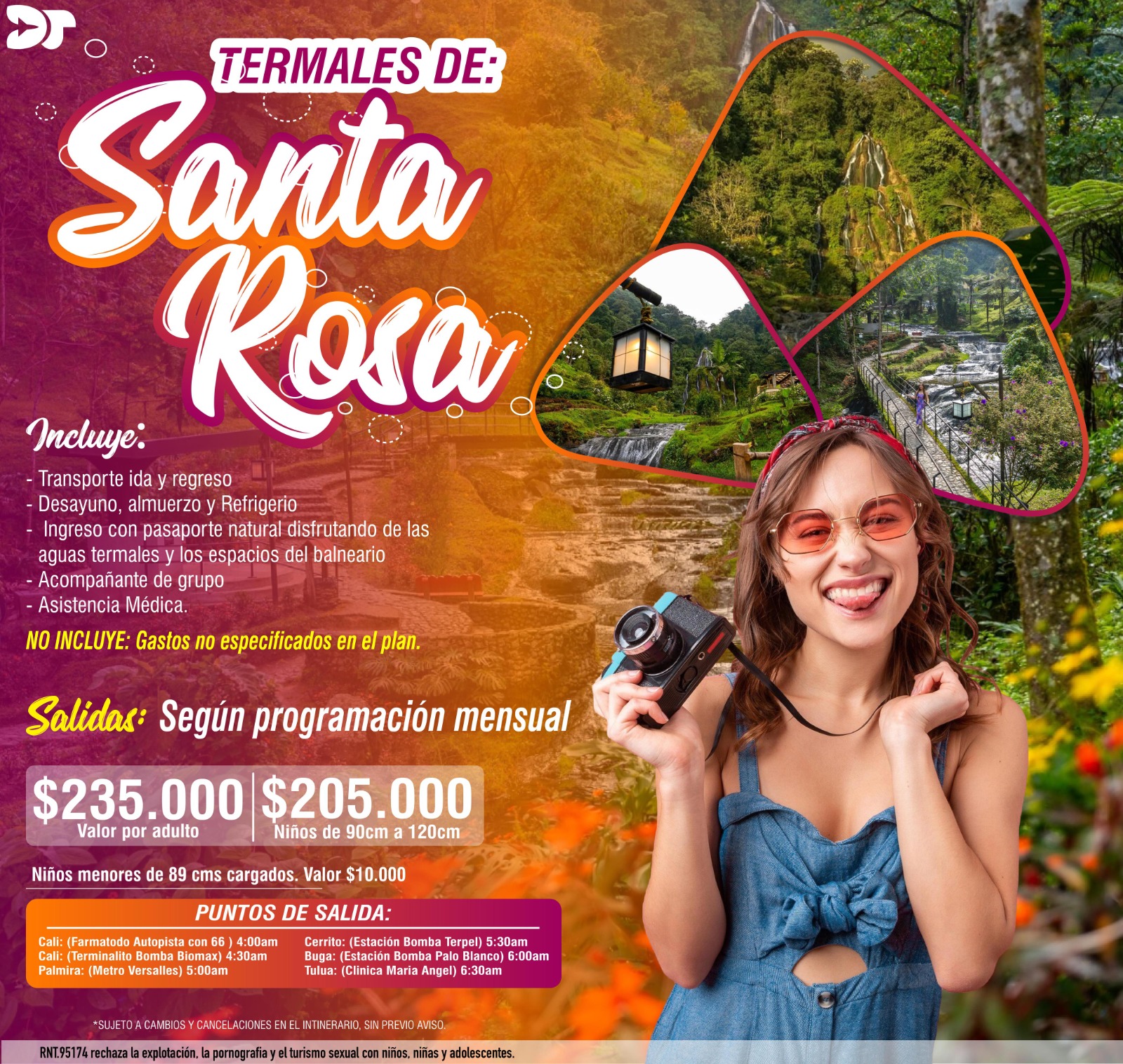 Santa Rosa, Pasadía Todos Los Fines De Semana