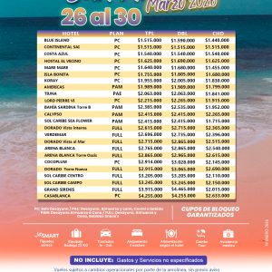 San Andrés Marzo 26-30