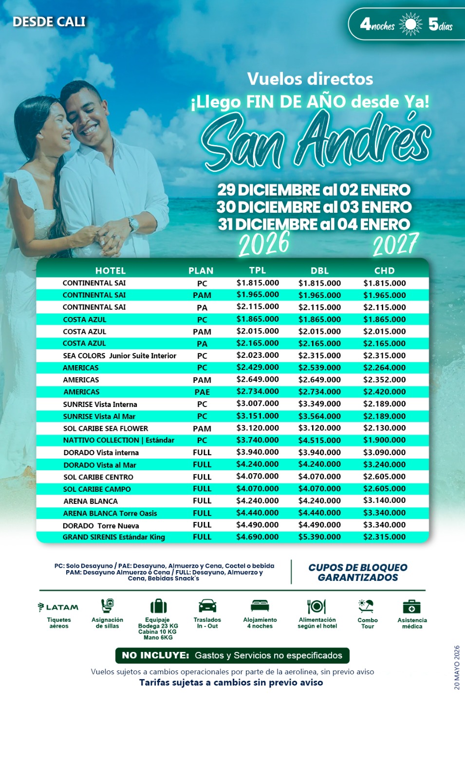 San Andrés Promo Fin de Año